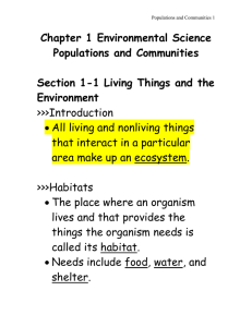 Chapter 1 Environmental Science