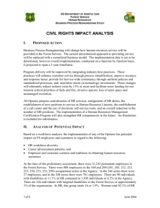 Civil Rights Impact Analysis for Human