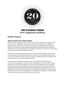 Artist in Residence Program - Creative Arts Charter School
