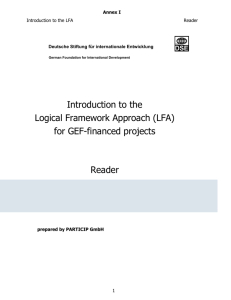 2. The logical Framework Approach