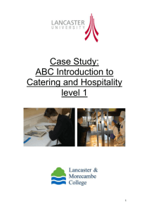 Catering (Unit Level One)