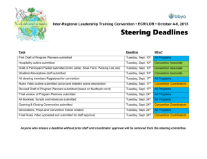 IRLTC13 Deadlines and Steering