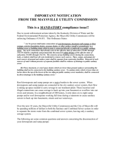 IMPORTANT NOTIFCATION - Maysville Utility Commission