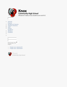 Scholarship Info - Knox Community High School