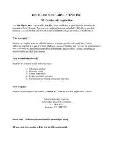 the 2015 Scholarship Form