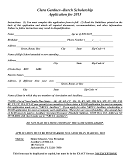 letter carrier scholarship Letter Olga Smith  National Scholarship Carriers Rural