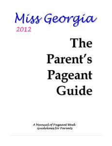 Contestant Parents Guide