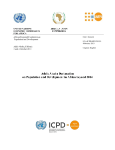 Addis Ababa Declaration on Population and