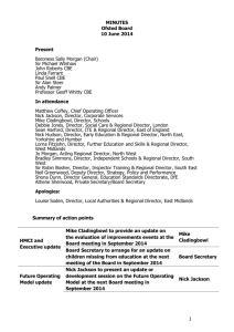 DRAFT Ofsted Board minutes 10 June 2014 - draft