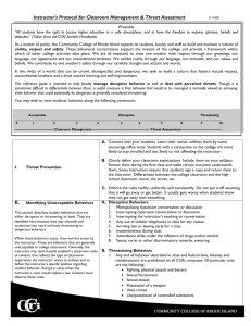 Protocol for Faculty