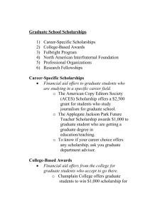 Graduate School Scholarship