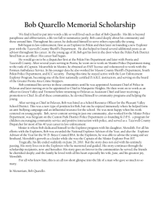 Bob Quarello Memorial Scholarship - Peoria Public Schools District