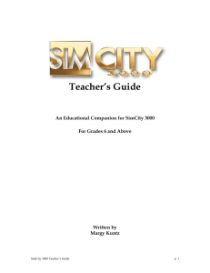 SimCity 3000 Teacher`s Guide