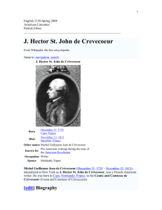 J. Hector St. John de Crevecoeur