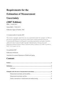 Measurement uncertainty