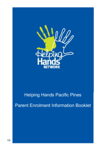 Helping hands parent book - Pacific Pines Primary School