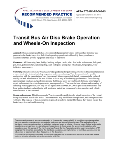 Transit Bus Air Disc Brake Operation and Wheels