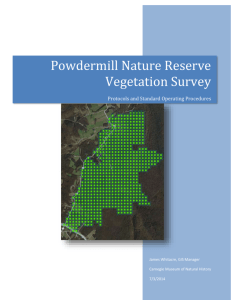 Powdermill Nature Reserve Vegetation Survey