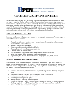 adolescent anxiety and depression
