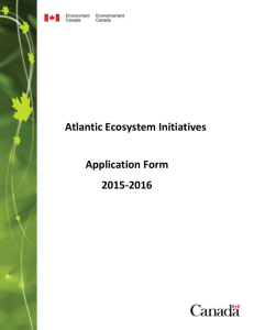 Canadian Association AEI application form 2015-16
