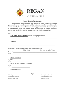 Questionnaire - Regan Law Firm, PLLC