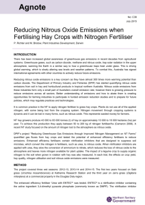 Reducing N2O Emissions when Fertilising Hay Crops with Nitrogen