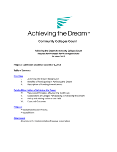 Achieving the Dream - College Spark Washington