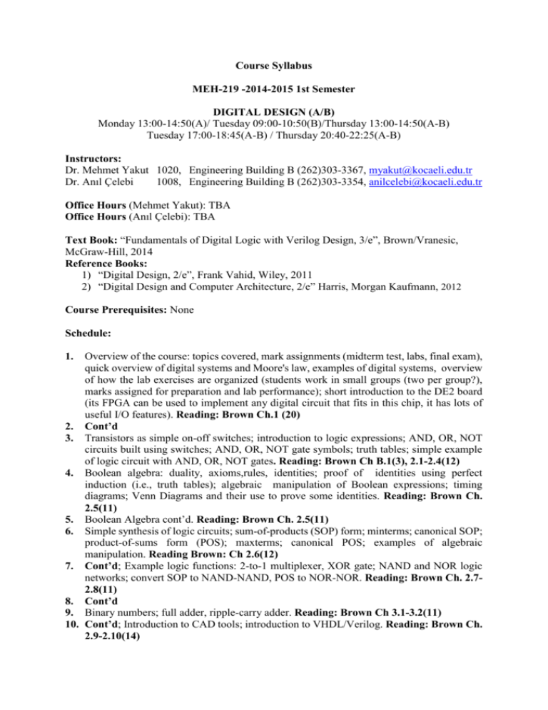 Course Syllabus Course Syllabus