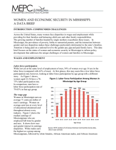 Women And Economic Security In Mississippi: A Data Brief