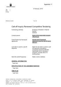 Appendix 11 Call-off Renewed Competitive