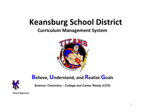 Science: Chemistry - Keansburg School District / Home