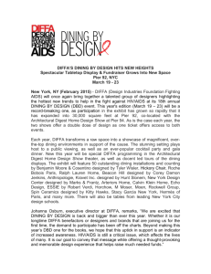 DINING BY DESIGN New York 2015 press release