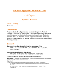 Ancient Egyptian Museum Unit