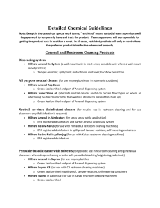 Detailed Chemical Guidelines
