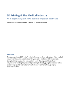 3D Printing & The Medical Industry