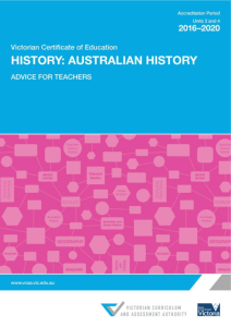 VCE Australian history 2016*2020