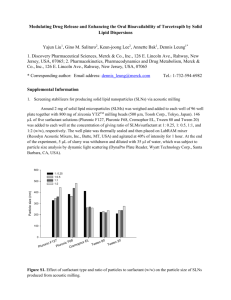Modulating Drug Release and Enhancing the Oral Bioavailability of