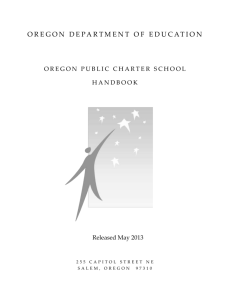 Charter School Handbook - Oregon Department of Education