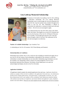 Lisa Lathrop Memorial Scholarship Application