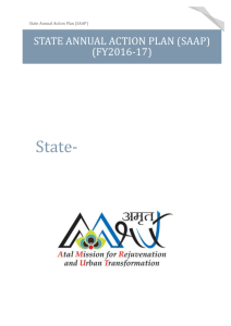 State annual action plan (saap) (2016-17)