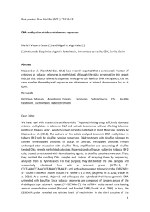 Post-print of: Plant Mol Biol (2011) 77:529–531 DNA methylation at