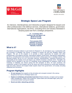 Strategic Space Law Program