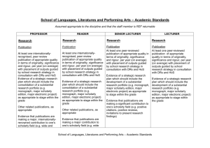 Languages, Literatures and Performing Arts