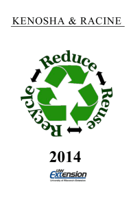 Kenosha/Racine Counties Reduce/Reuse Recycling Guide
