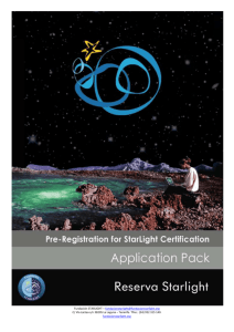 Application Pack Contents Starlight Reserve