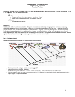 Cladograms and Phylogenic Trees