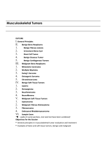 Masculoskeletal Tumours