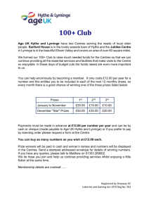 application pack for the 100+ Club