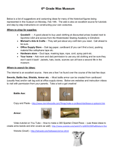 6th Grade Wax Museum - Pocantico Hills School Homework Wiki