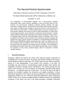 The Neutral-Particle Spectrometer White Paper outlining the